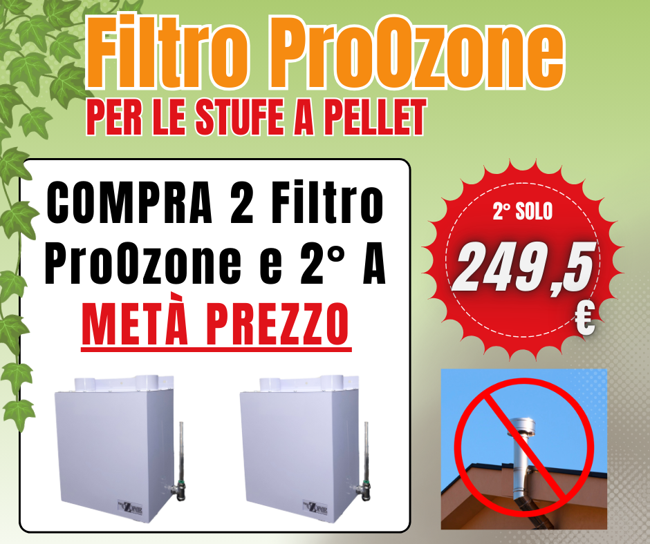 Filtro Fumi ProOzone per Stufe a Pellet